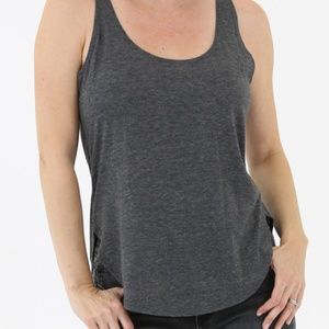 NWT Nostalgia gray scoop neck tank
